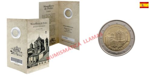 ESPAÑA CARTERA 2 EUROS 2026 MONASTERIO DE POBLET