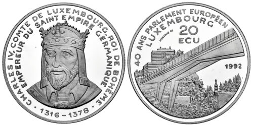 LUXEMBURGO 20 ECUS 1992