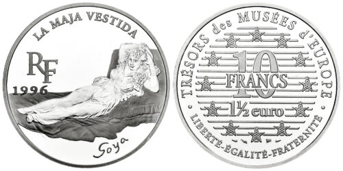FRANCIA 10 FRANCOS 1996 LA MAJA VESTIDA