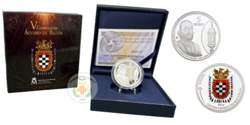 ESPAÑA 5 EUROS 2026  V CENTENARIO DE ALVARO DE BAZAN