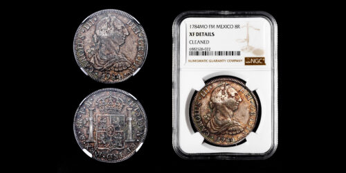 CARLOS III  8 REALES 1784 MEXICO FM
