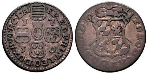 BELGICA 1 LIARD 1750 JOHN THEODORE (PRINCIPADO DE LIEJA)