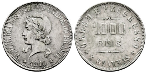 BRASIL 1000 REIS 1910