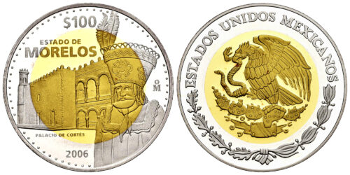 MEXICO 100 PESOS 2006 180 ANº DE LA FEDERACION - MORELOS
