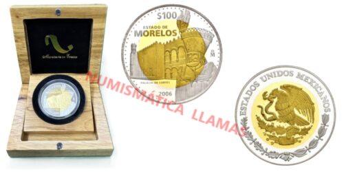 Alternative view of MEXICO 100 PESOS 2006 180 ANº DE LA FEDERACION - MORELOS