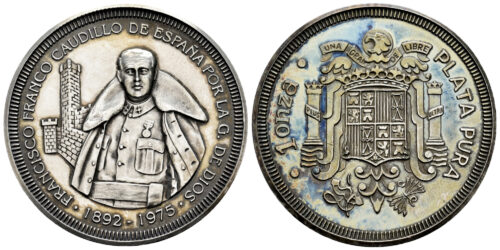 TIPO ONZA (PLATA) FRANCISCO FRANCO 1892-1975