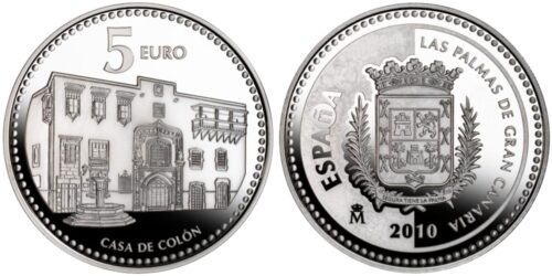 ESPAÑA 5 EUROS 2010 CIUDADES DE ESPAÑA -  LAS PALMAS DE G.CANARIA