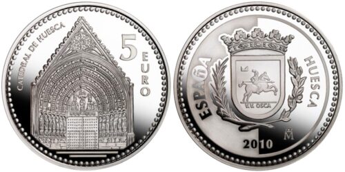 ESPAÑA 5 EUROS 2010 CIUDADES DE ESPAÑA - HUESCA