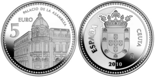 ESPAÑA 5 EUROS 2010 CIUDADES DE ESPAÑA - CEUTA