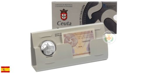 Alternative view of ESPAÑA 5 EUROS 2010 CIUDADES DE ESPAÑA - CEUTA