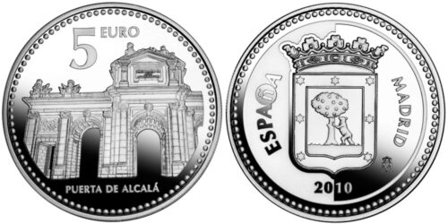 ESPAÑA 5 EUROS 2010 CIUDADES DE ESPAÑA - MADRID