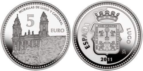 ESPAÑA 5 EUROS 2011 CIUDADES DE ESPAÑA - LUGO