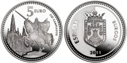 ESPAÑA 5 EUROS 2011 CIUDADES DE ESPAÑA - BURGOS