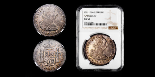 CARLOS IV  8 REALES 1791 LIMA IJ