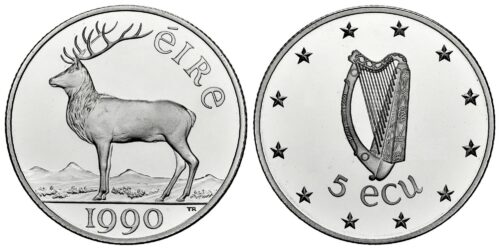IRLANDA 5 ECUS 1990