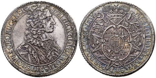 AUSTRIA THALER 1707 CARLOS III (JOSE DE LORENA)