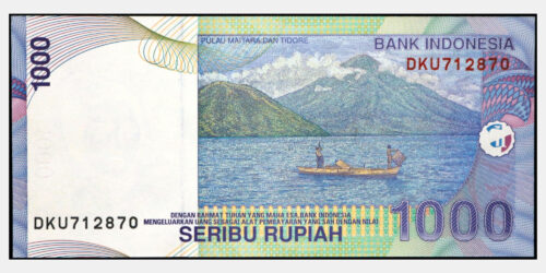 BILLETE; INDONESIA 1000 RUPIAS 2000 - Imagen 2