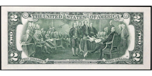 Alternative view of BILLETE; USA 2 DOLARES 2017 SAN FRANCISCO