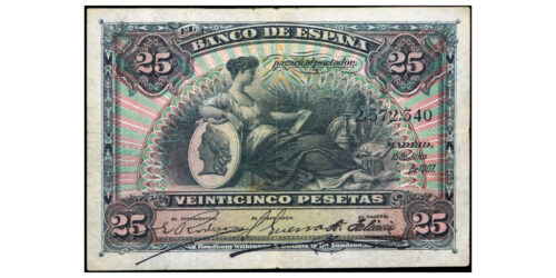 ALFONSO XIII  25 PESETAS 1907