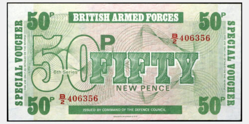 INGLATERRA (BRITISH ARMED FORCES) 50 N.PENIQUES (1972)