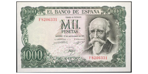 ESTADO ESPAÑOL 1000 PESETAS 1971 ECHEGARAY