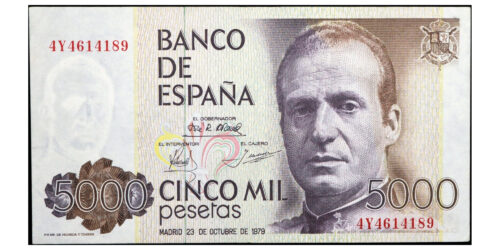 JUAN CARLOS I  5000 PESETAS 1979 PALACIO REAL DE MADRID