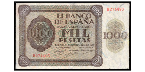 ESTADO ESPAÑOL 1000 PESETAS 1936
