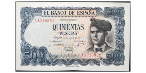 ESTADO ESPAÑOL 500 PESETAS 1971 VERDAGUER