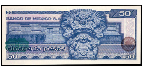 BILLETE; MEXICO 50 PESOS 1981 JUAREZ - Imagen 2