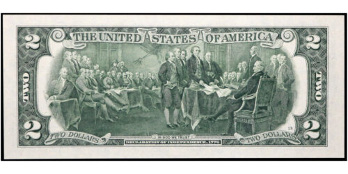 Alternative view of BILLETE; USA 2 DOLARES 2017 SAN FRANCISCO