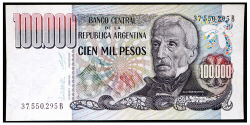 BILLETE; ARGENTINA 100000 PESOS ND (1979-83)