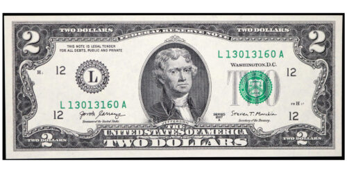 BILLETE; USA 2 DOLARES 2017 SAN FRANCISCO