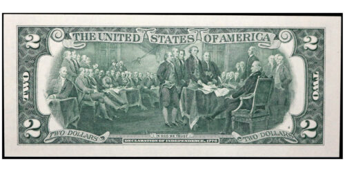 Alternative view of BILLETE; USA 2 DOLARES 2017 SAN FRANCISCO
