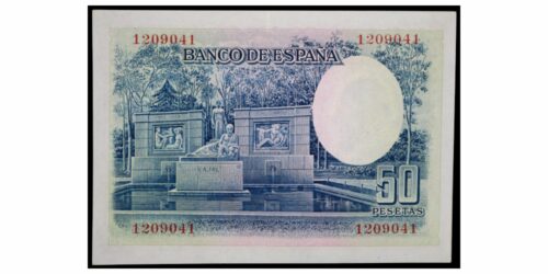 Alternative view of II REPUBLICA 50 PESETAS 1935 RAMON Y CAJAL