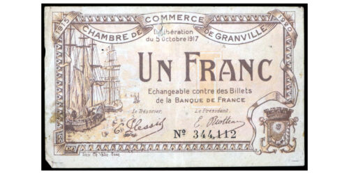 BILLETE; FRANCIA 1 FRANCO 1917
