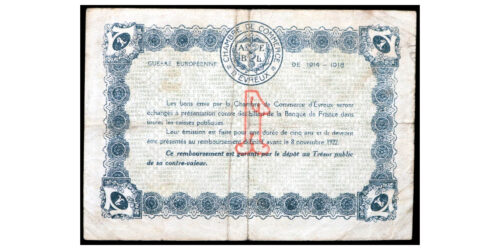 BILLETE; FRANCIA 1 FRANCO 1917 - Imagen 2