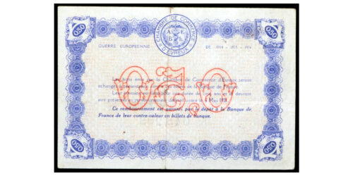 BILLETE; FRANCIA 50 CENTIMES 1916 - Imagen 2
