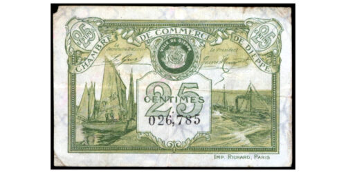BILLETE; FRANCIA 25 CENTIMES 1920