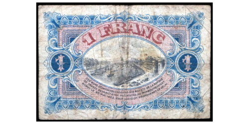 Alternative view of BILLETE; FRANCIA 1 FRANCO 1917