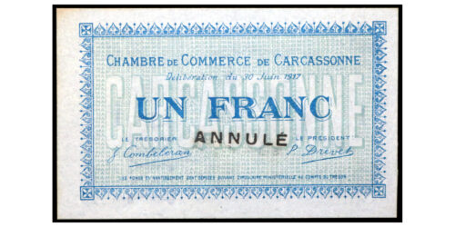 BILLETE; FRANCIA 1 FRANCO 1917