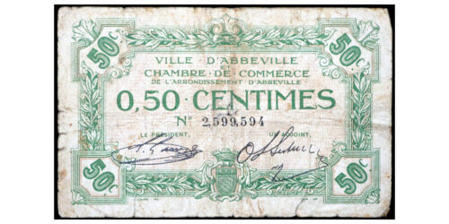 BILLETE; FRANCIA 50 CENTIMES ND (1914-1925)