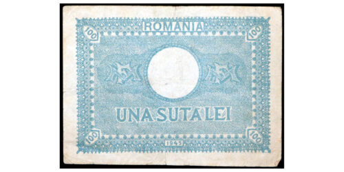 Alternative view of BILLETE; RUMANIA 100 LEI 1945