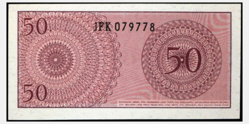 Alternative view of BILLETE; INDONESIA 50 SEN 1964