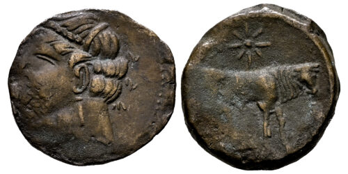 SHEKEL DE CARTAGO 216 al 215 a.C. (SEGUNDA GUERRA PUNICA)
