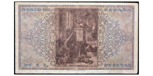 Alternative view of ESTADO ESPAÑOL 1000 PESETAS 1938 BURGOS