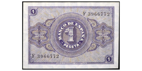 ESTADO ESPAÑOL 1 PESETA 1938 BURGOS II AÑO TRIUNFAL - Imagen 2