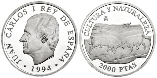 ESPAÑA 2000 PESETAS 1994 TOROS DE LIDIA