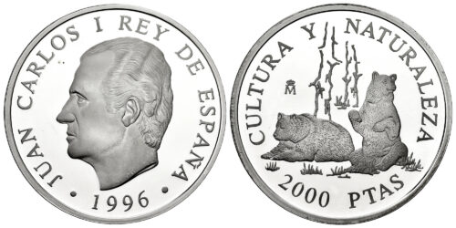 ESPAÑA 2000 PESETAS 1996 OSOS
