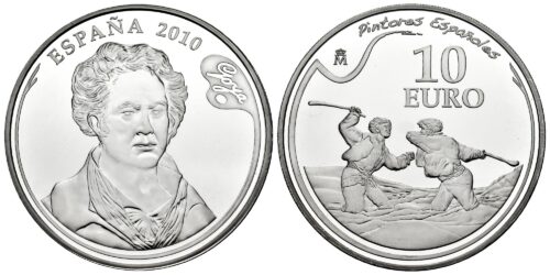 ESPAÑA 10 EUROS 2010 GOYA (DUELO A GARROTAZOS)