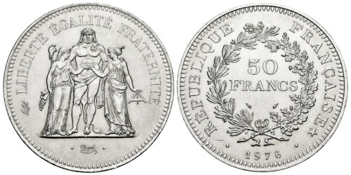 FRANCIA 50 FRANCOS 1976 HERCULES